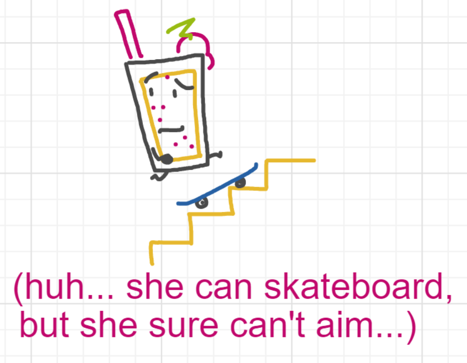 A panel from Running Duos, episode four of the Board Boards object show by Furretwalk/WalkingFurret.